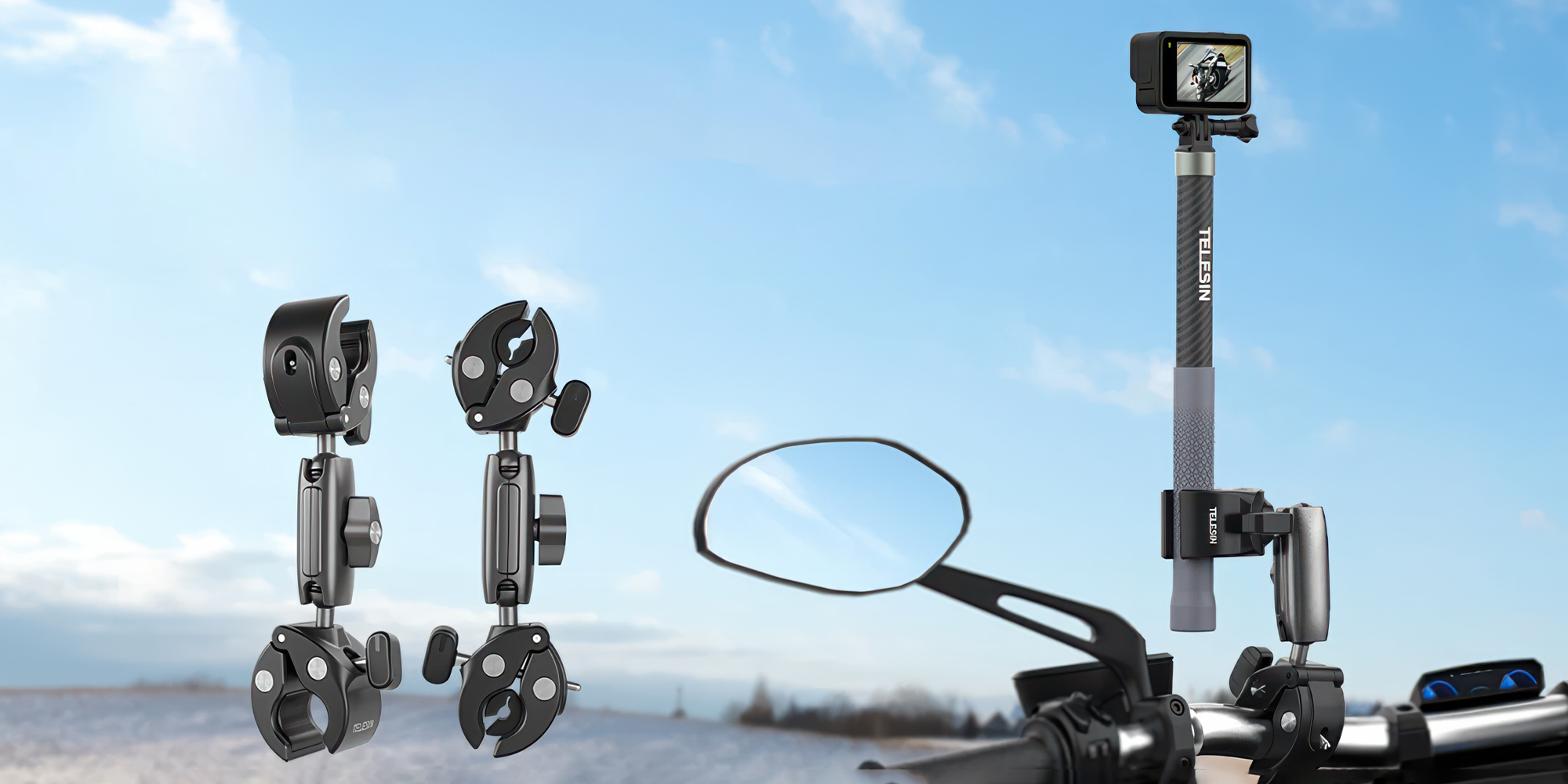 Uchwyt montażowy Telesin GP-HBM-001-D Double Clamp